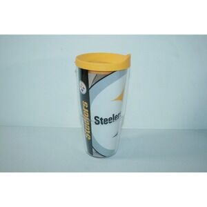 Tervis Pittsburgh Steelers NFL Double Walled Insulated Tumbler 24 oz USED ONCE